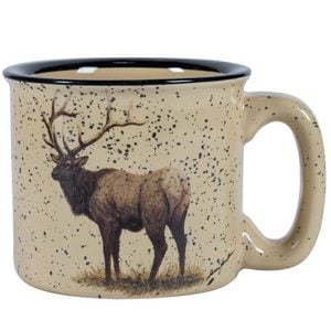 Design Impressions 15oz Almond Standing Elk Trail Mug