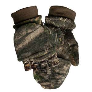 ScentLok Men's Mossy Oak Country DNA Fleece Pop-Top Hunting Gloves