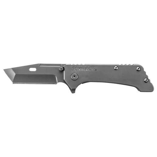 Schrade Frame Lock 3.7 inch Folding Knife – Gray – Gray