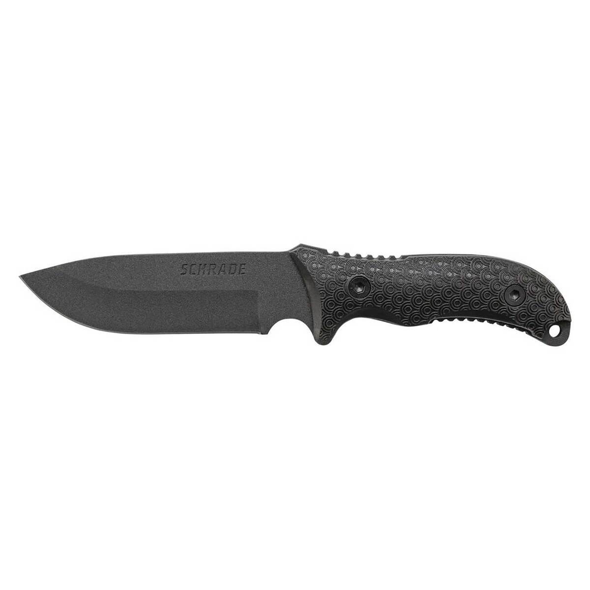 Schrade Frontier 5 inch Fixed Blade Knife - Black Schrade Frontier 5 inch Fixed Blade Knife - Black