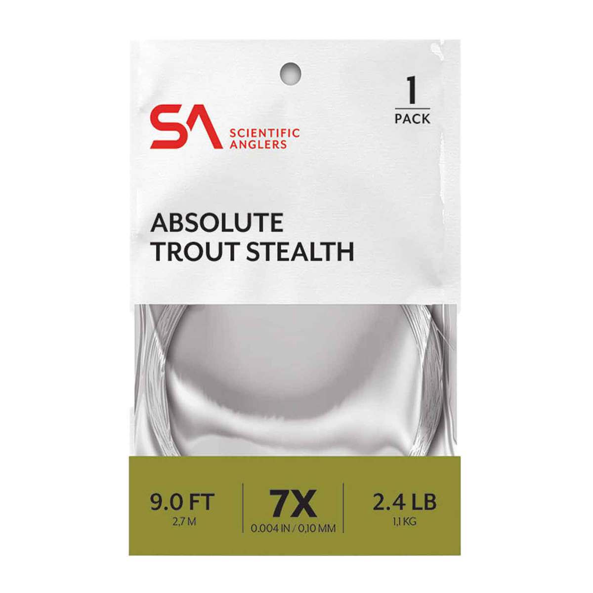 Scientific Anglers Absolute Trout Stealth 9 ft 6X Leader