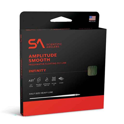 Scientific Anglers Amplitude Smooth Infinity Standard Floating Fly Fishing Line - Optic Green/Mist Green/Buckskin - Scientific Anglers