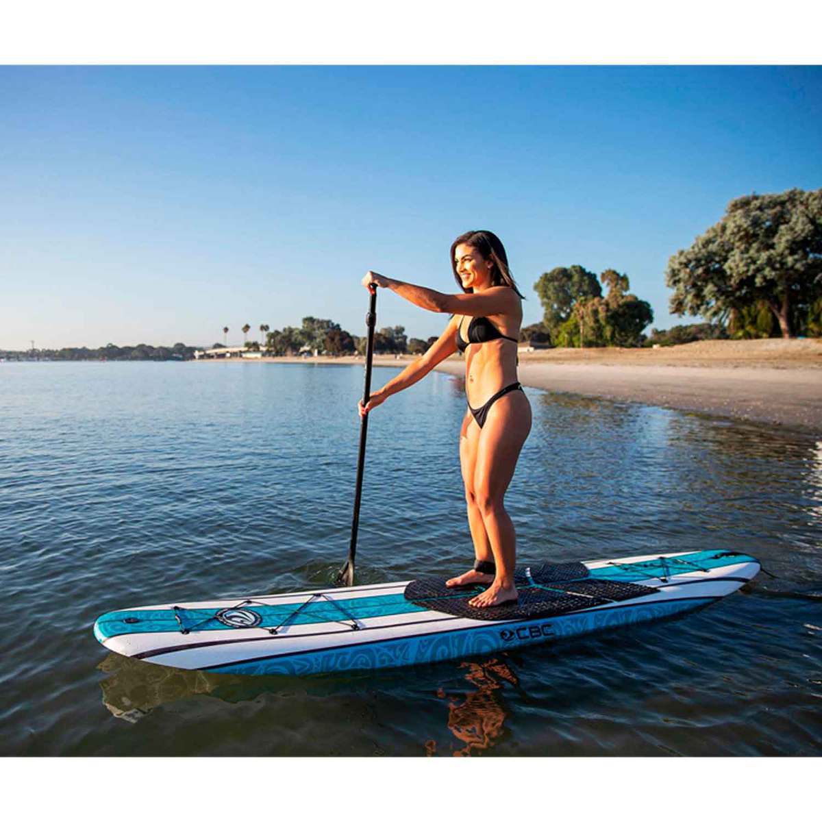 Scott Burke Cyclone Foam Paddleboard - 10.6ft Blue/White - Blue/White Scott Burke Cyclone Foam Paddleboard - 10.6ft Blue/White - Blue/White