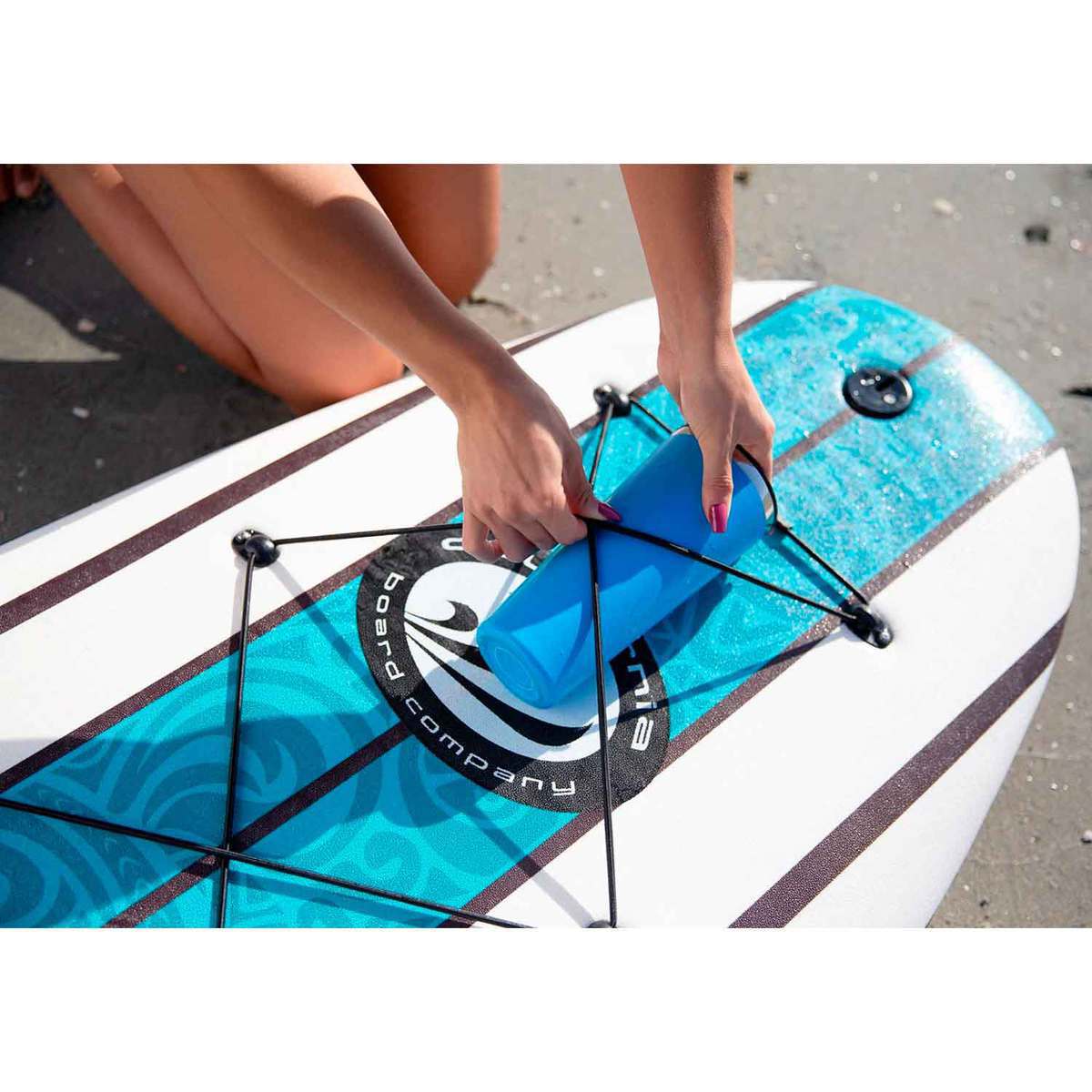Scott Burke Cyclone Foam Paddleboard - 10.6ft Blue/White - Blue/White Scott Burke Cyclone Foam Paddleboard - 10.6ft Blue/White - Blue/White
