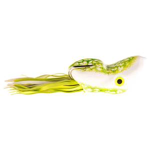 Scum Frog Popper Frog - Natural Green/Yellow, 2in