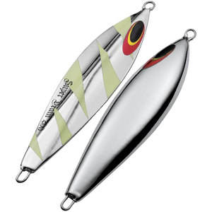 Sea Falcon Super Drain Jigging Spoon - LIGHTNING Glow SILVER Sea Falcon Super Drain Jigging Spoon - LIGHTNING Glow SILVER