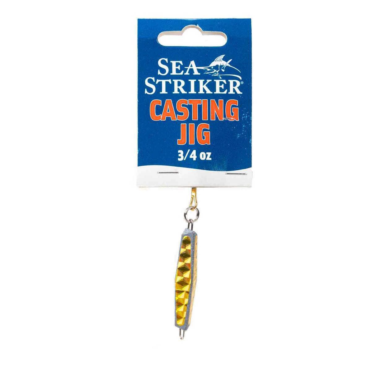 Sea Striker Casting Jig - Gold Prism, 3/4oz - Gold Prism Sea Striker Casting Jig - Gold Prism, 3/4oz - Gold Prism