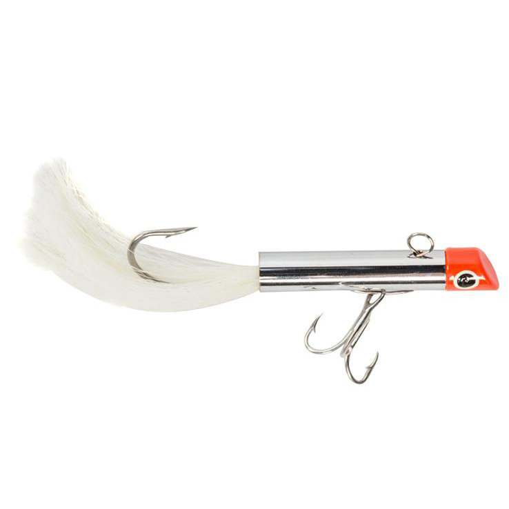 Sea Striker 7/8 Oz Chrome Got-Cha Lures With Tail – Lot With AFW Stainless Steel Leaders