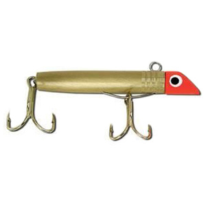 Sea Striker Original Gotcha Rip Bait - Gold Metal/Red Head/Gold Hooks, 7/8oz, 2-1/2in
