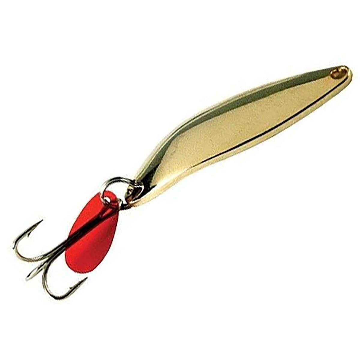 Sea Striker ShurStrike Gold Plated/Red Lure Tab Casting Spoon