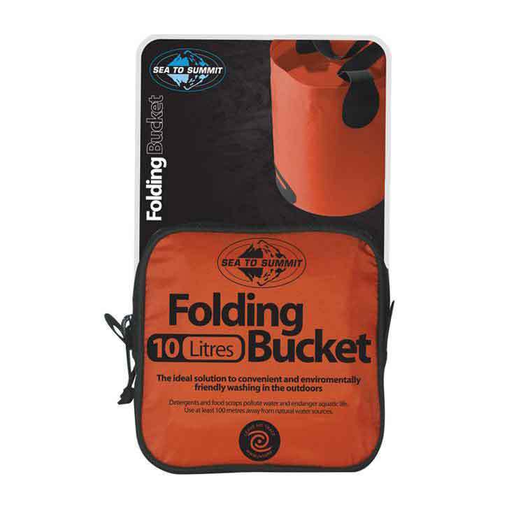 Sea to Summit 10 Liter Folding Bucket - Red Sea to Summit 10 Liter Folding Bucket - Red