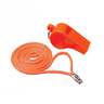 Seachoice Marine Plastic Orange Whistle with Lanyard - Orange