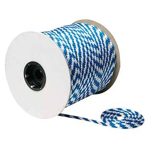 SeaChoice Solid Braid Multi-Purpose Rope Spool - 3/8in x 500ft, Blue/White