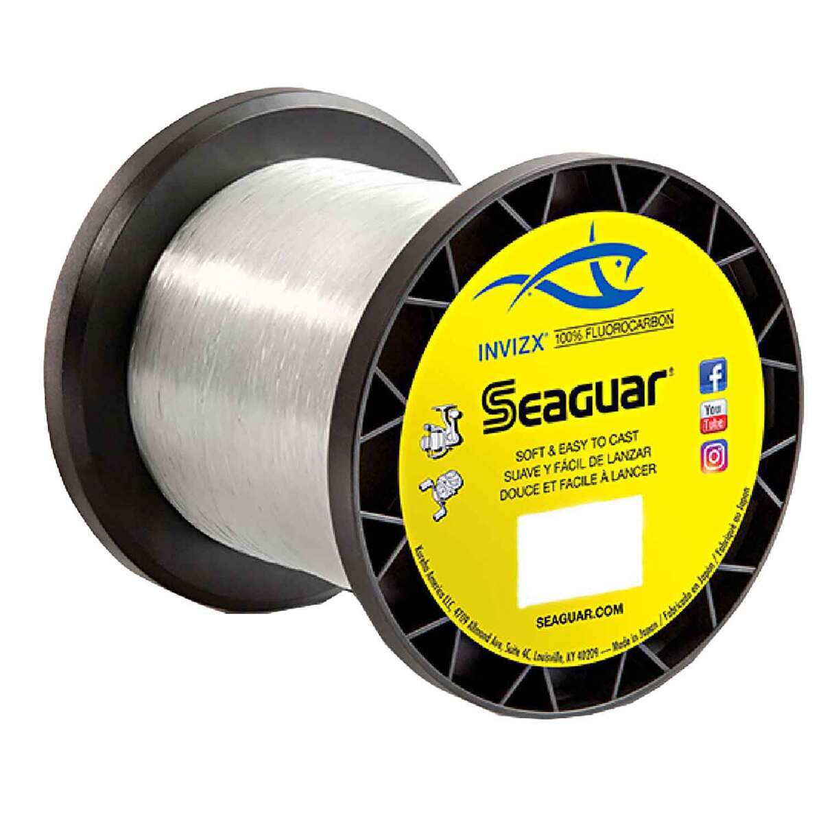 Seaguar INVIZX Fluorocarbon Fishing Line - 15lb, Clear, 200yds Seaguar INVIZX Fluorocarbon Fishing Line - 15lb, Clear, 200yds