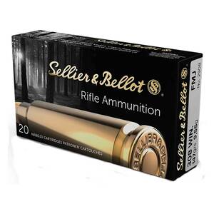 Sellier & Bellot 308 Winchester 147gr FMJ Rifle Ammo - 20 Rounds
