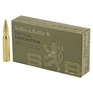 Sellier & Bellot 308 Winchester 200gr FMJ Rifle Ammo - 20 Rounds
