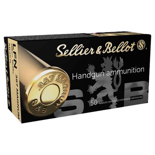 Sellier & Bellot 357 Magnum 158gr LFN Handgun Ammo Ammo - 50 Rounds 50 Rounds Ammo