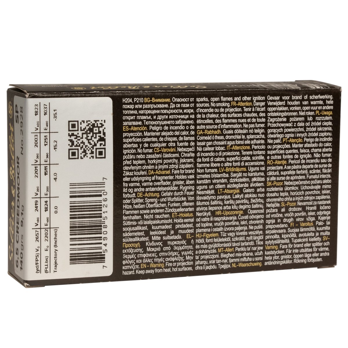 Sellier & Bellot 6.5 Creedmoor 140gr SP Rifle Ammo - 20 Rounds Sellier & Bellot 6.5 Creedmoor 140gr SP Rifle Ammo - 20 Rounds