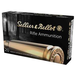 Sellier & Bellot 6.5x55mm Swedish Mauser 131gr SP Rifle Ammo - 20 Rounds