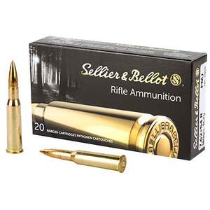 Sellier & Bellot 7.62x54R 180gr FMJ Rifle Ammo - 20 Rounds