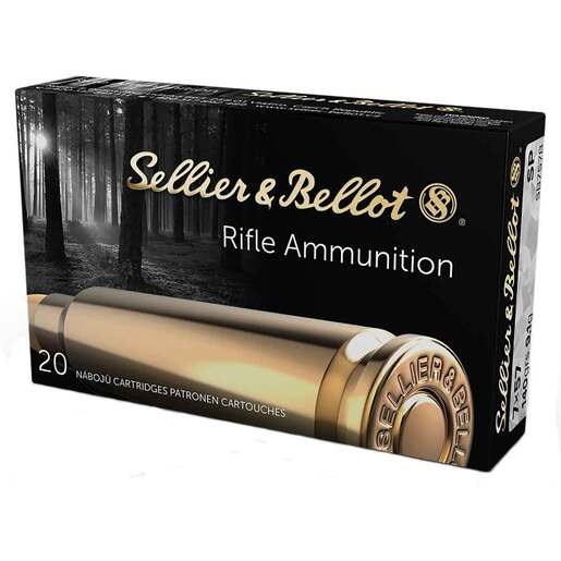 Sellier & Bellot 7mm Mauser (7x57mm Mauser) 140gr SP Centerfire Rifle Ammo – 20 Rounds