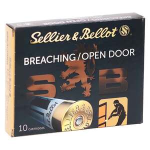 Sellier & Bellot Breaching 12 Gauge 2-3/4in #1 Buck 1/2oz Buckshot Shotshells - 10 Rounds