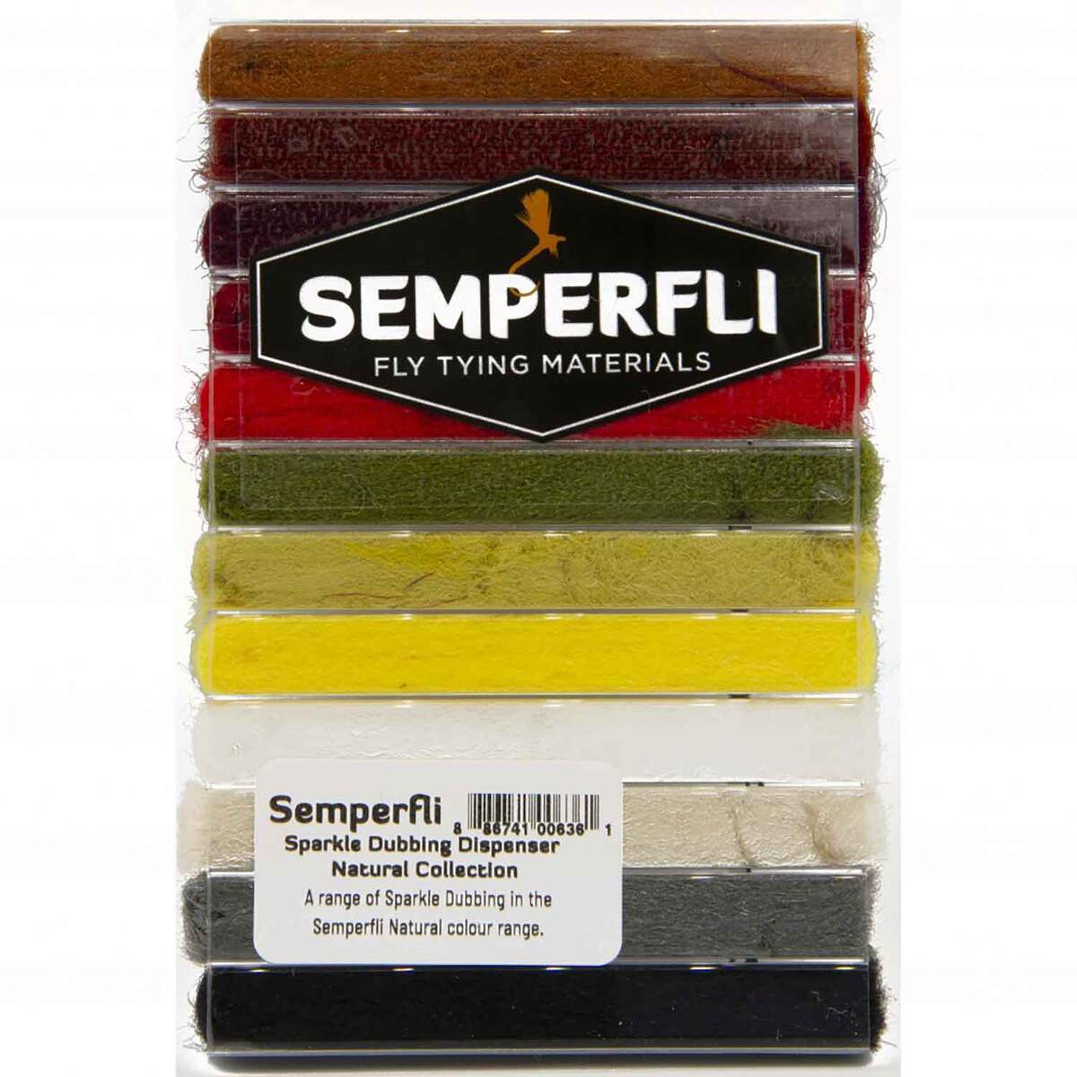 Semperfli Sparkle Dispenser Natural Dubbing Assortment - Assorted, 2in, 1 Pack - Assorted Semperfli Sparkle Dispenser Natural Dubbing Assortment - Assorted, 2in, 1 Pack - Assorted