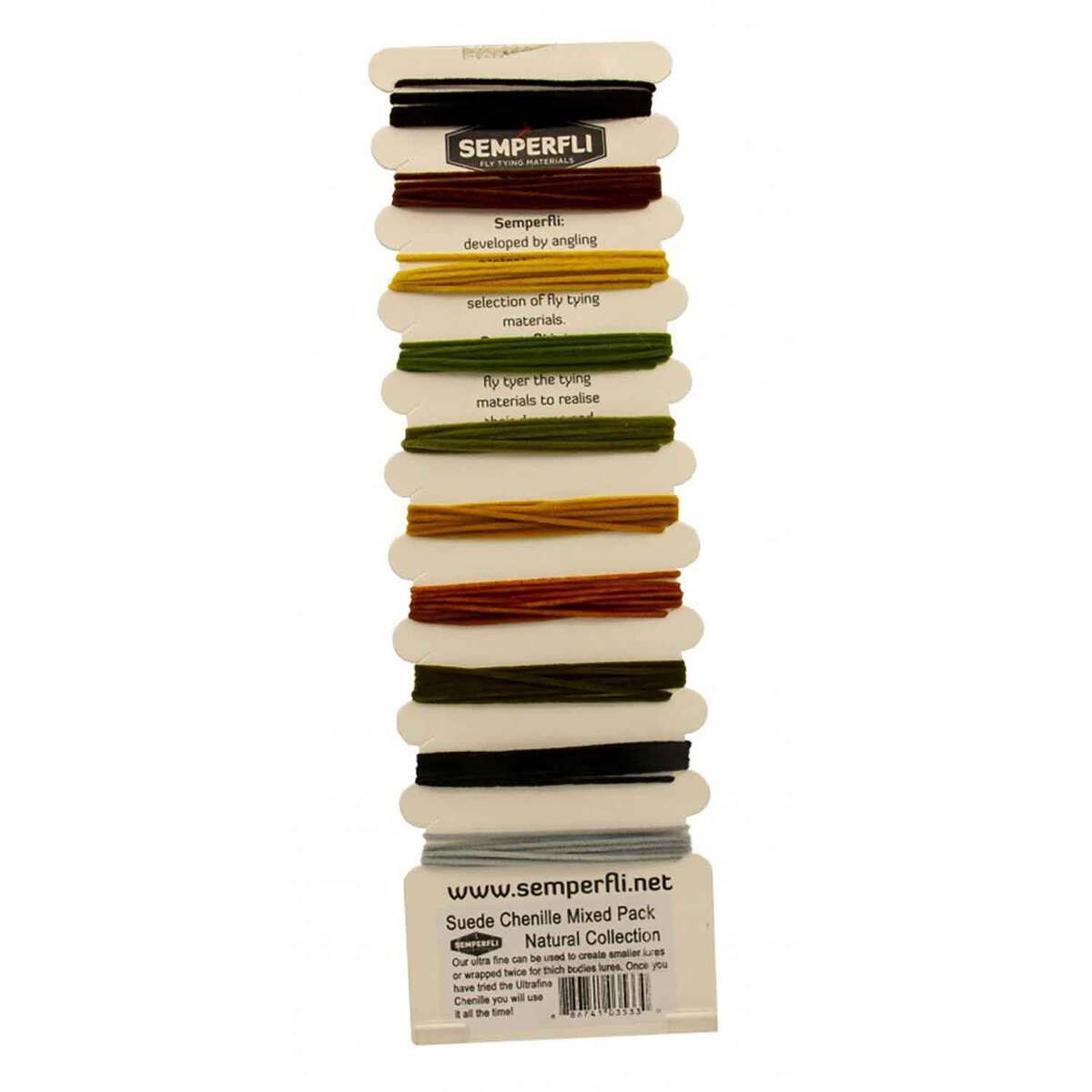 Semperfli Suede Fly Tying Chenille Mixed Pack Semperfli Suede Fly Tying Chenille Mixed Pack