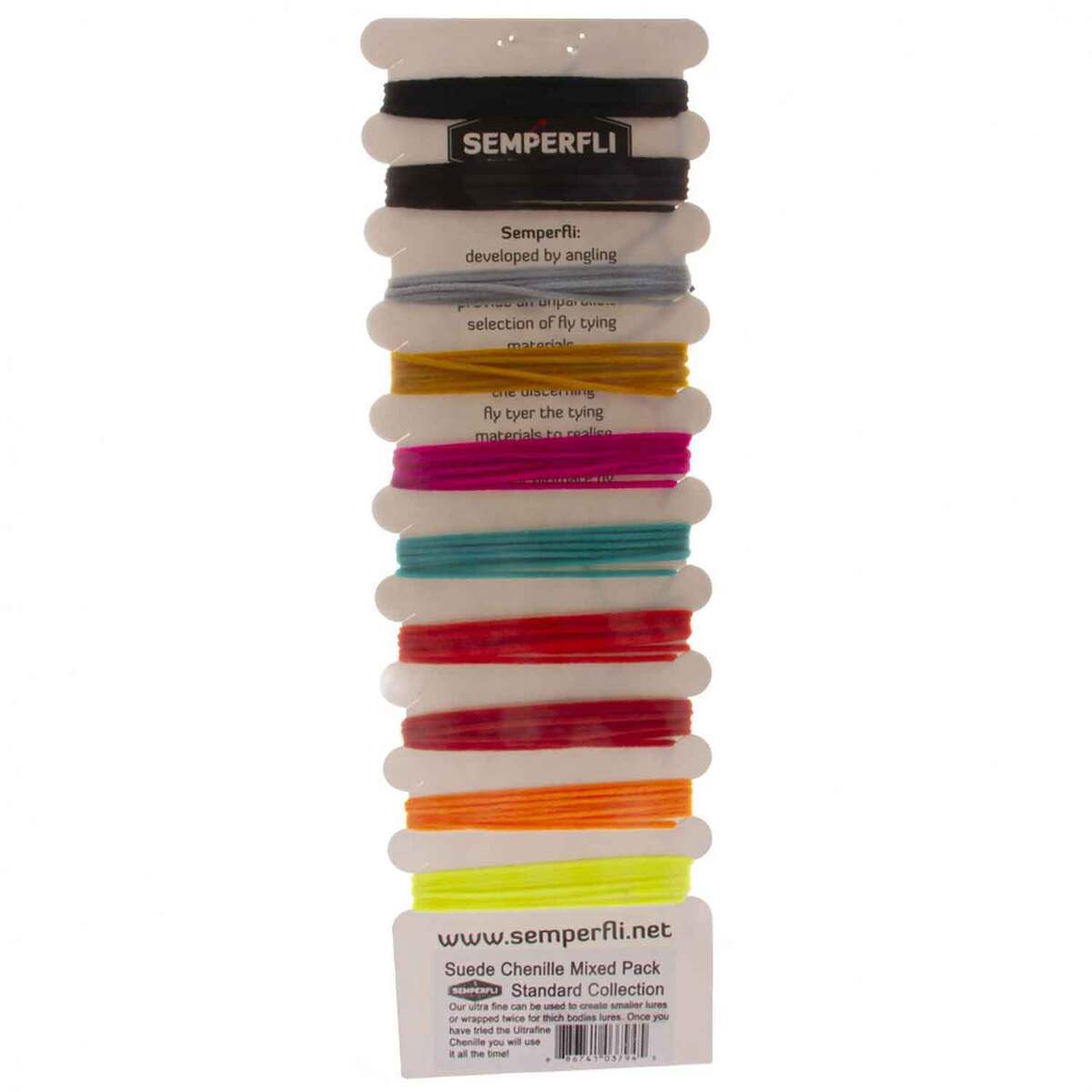 Semperfli Suede Fly Tying Chenille Mixed Pack Semperfli Suede Fly Tying Chenille Mixed Pack