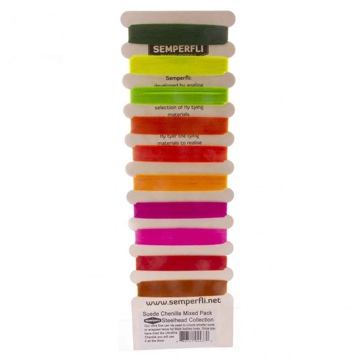 Semperfli Suede Fly Tying Chenille Mixed Pack Semperfli Suede Fly Tying Chenille Mixed Pack