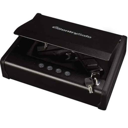 Sentry Quick Access Pistol Safe – Black – Black
