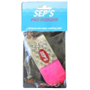 Seps Pro 4/0 Dodger - Silver/Pink Butt, 4in
