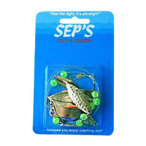 Seps Willow Blades Pro Flasher Lake Troll - Silver Chartreuse