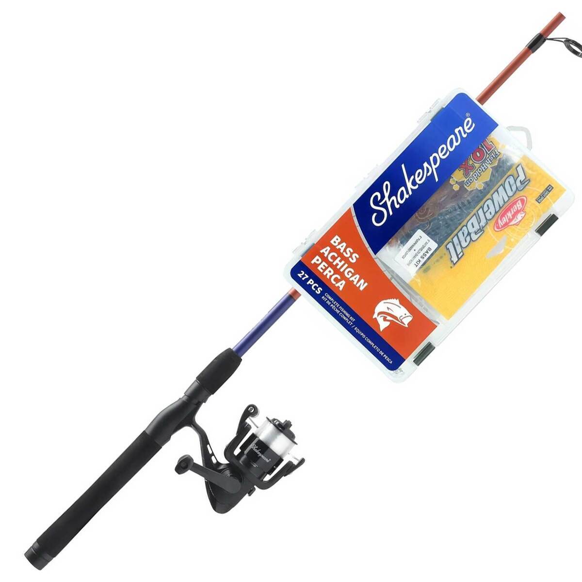 Shakespeare Catch More Fish Bass Spinning Combo - 6ft 6in, Medium Power ...