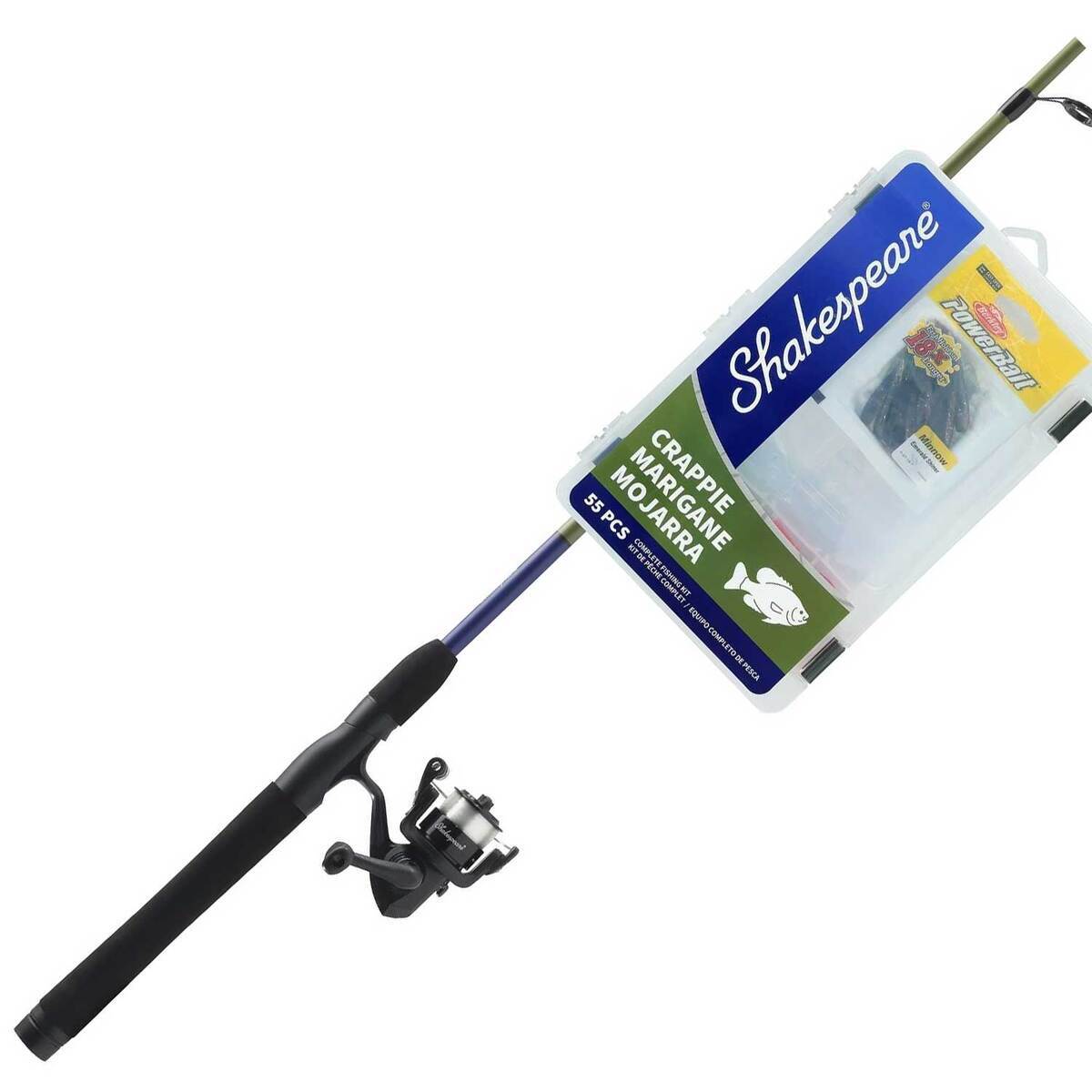 crappie spinning combo Thunder 12' 2pc Jig/Troll This Hunter fishing rod and reel combo come pre Shakespeare Catch More Fish Crappie
