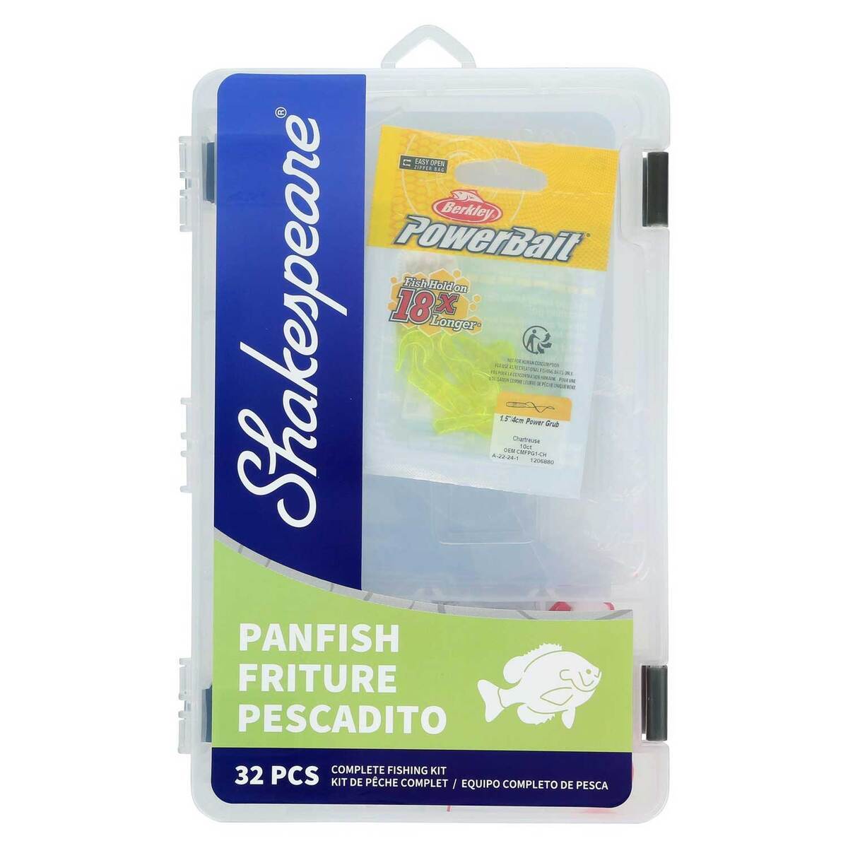 Shakespeare Catch More Fish Panfish Spincast Combo - 4ft 6in, Ultra Light Power, Green/Blue, 1pc - Green/Blue Shakespeare Catch More Fish Panfish Spincast Combo - 4ft 6in, Ultra Light Power, Green/Blue, 1pc - Green/Blue