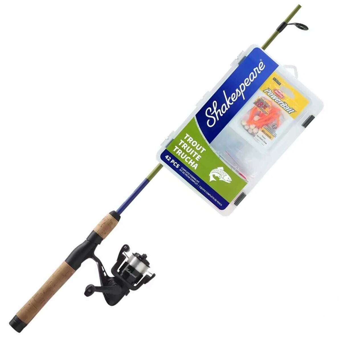 Shakespeare Catch More Fish Trout Spinning Combo - 5ft 6in, Light Power ...
