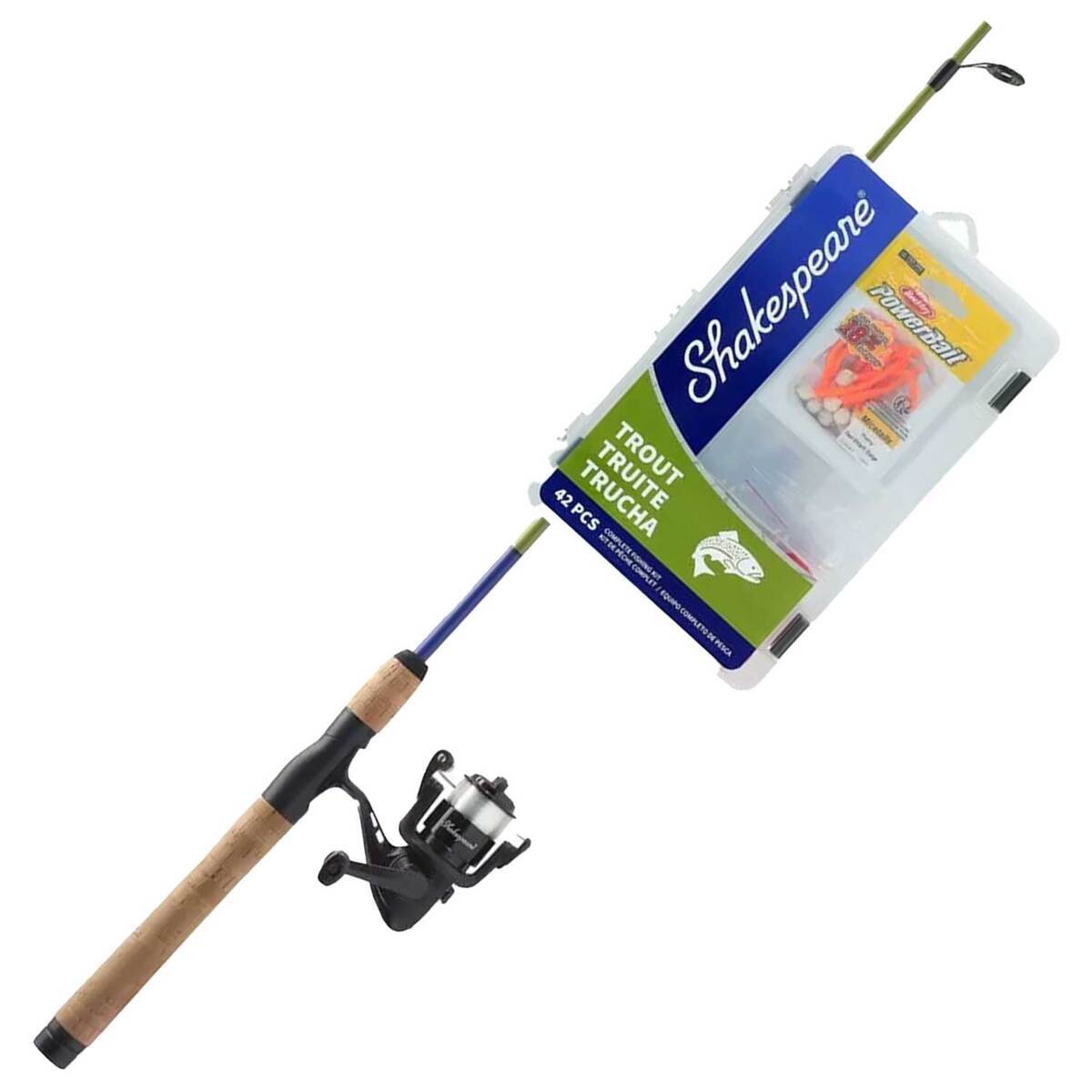 Shakespeare Catch More Fish Trout West Spinning Rod and Reel 6ft