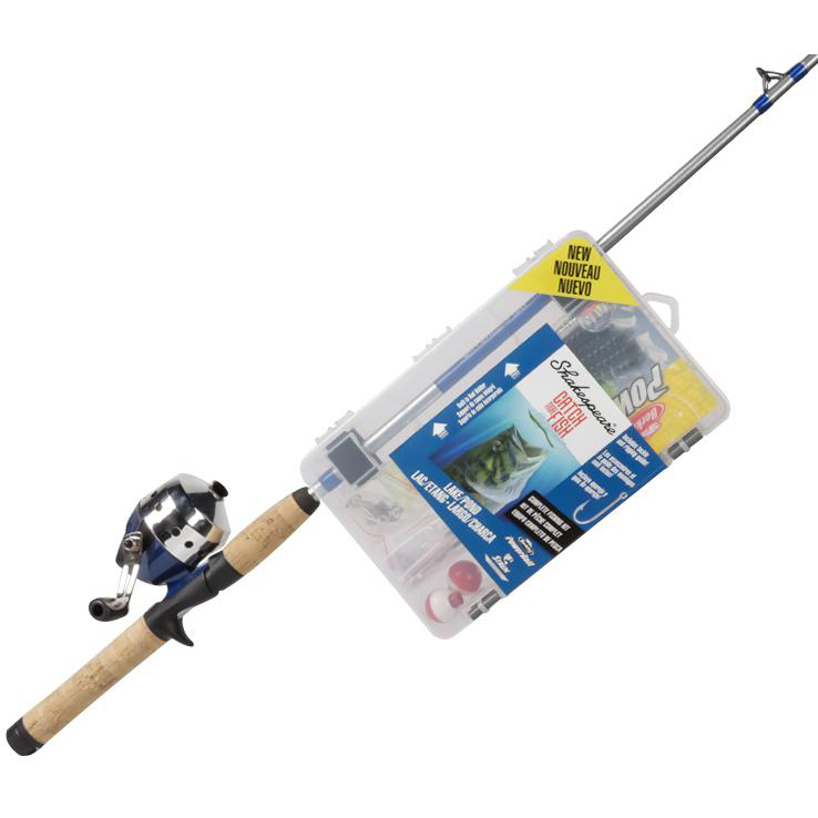 Shakespeare Catch More Fish Lake and Pond Spincast Combo - 5ft 6in, Medium Power, 2pc Shakespeare Catch More Fish Lake and Pond Spincast Combo - 5ft 6in, Medium Power, 2pc
