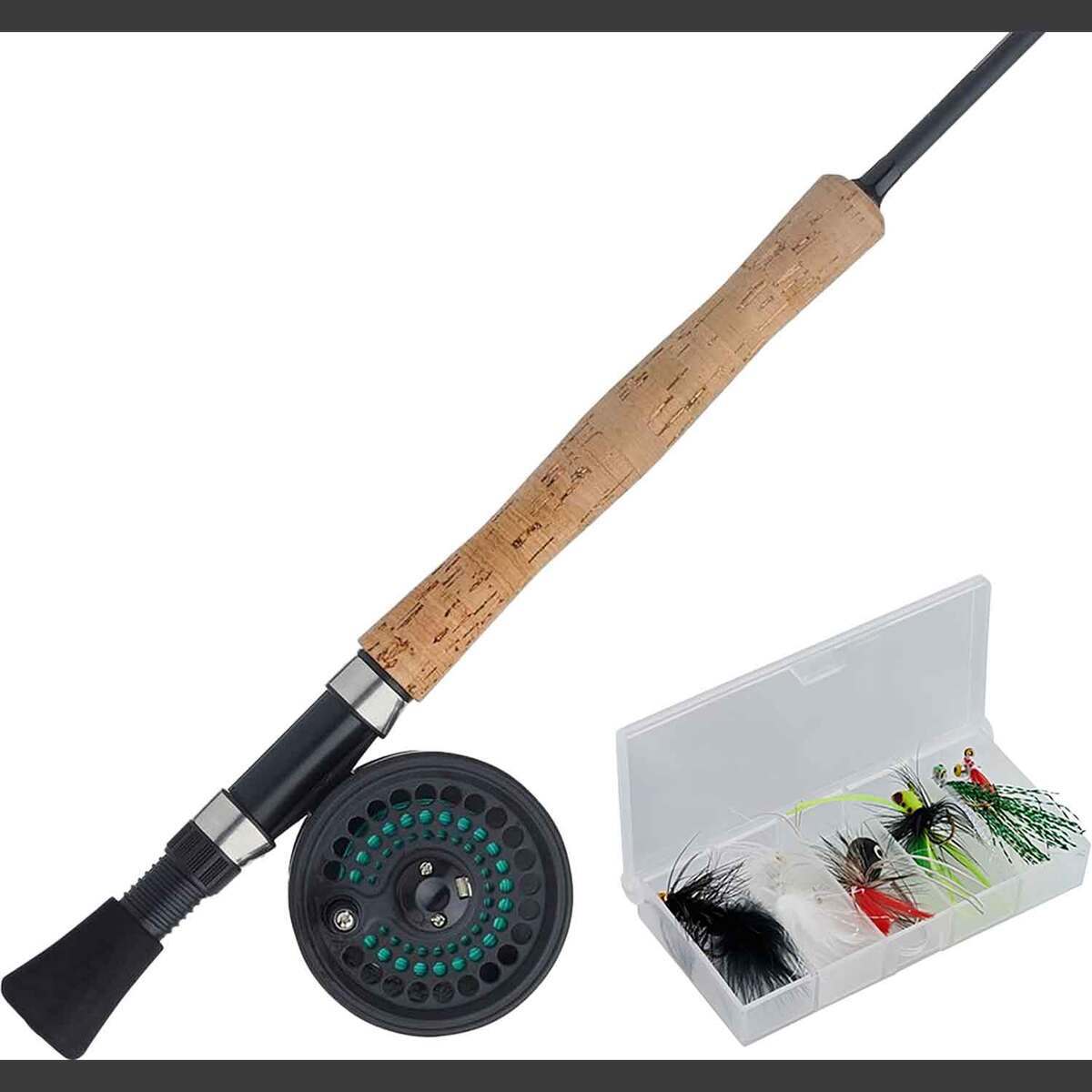 shakespeare saltwater fishing rod and tackle box kit