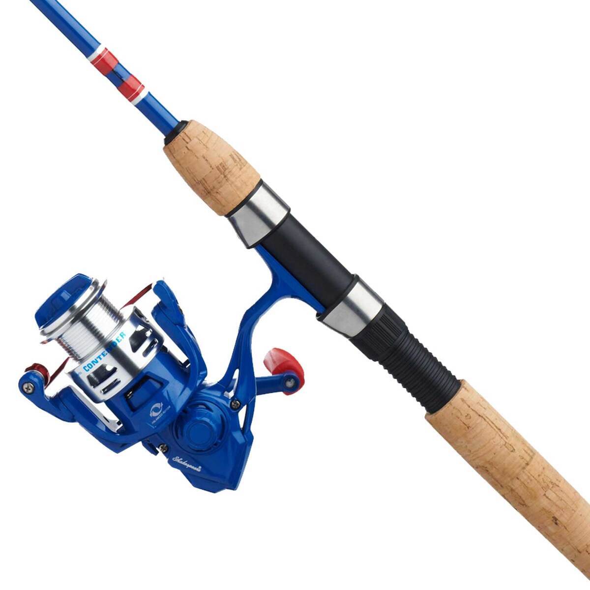 Shakespeare Contender Rod and Reel Spinning Combo - 6ft 6in, Medium ...