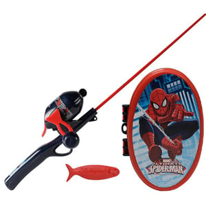 Shakespeare Spiderman Tackle Box Kit with 2'6 All-In-One Adventure Casting  Kit 