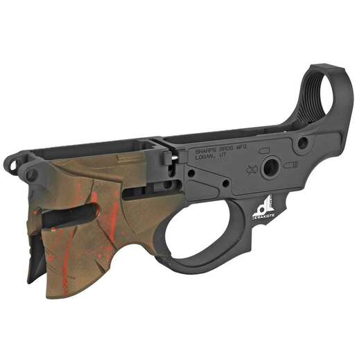 Sharps Bros Overthrow Spartan Helmet Design Bronze Cerakote Stripped Lower Rifle Receiver