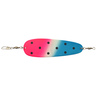Shasta Tackle Sling Blade Super Glow Dodger - Blue/Pink Dot, 4-1/2in - Blue/Pink Dot