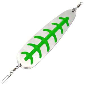 Shasta Tackle Sling Blade Dodger - Stainless/Green, 8in