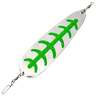 Shasta Tackle Sling Blade Dodger - Stainless/Green, 8in - Stainless/Green