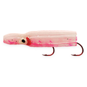 Shasta Tackle UV Pee Wee Hoochie Rigged Squid - Pink, 1-1/4in