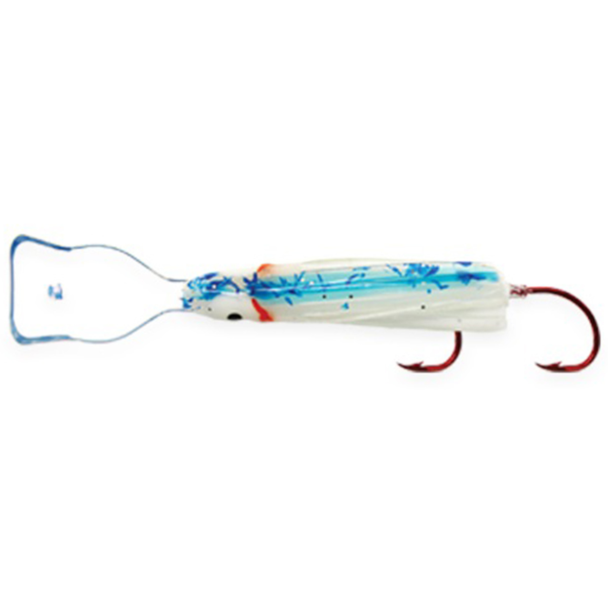 Shasta Tackle UV Pee Wee Hoochie Rigged Squid - UV Blue, 1-1/4in - UV Blue Shasta Tackle UV Pee Wee Hoochie Rigged Squid - UV Blue, 1-1/4in - UV Blue