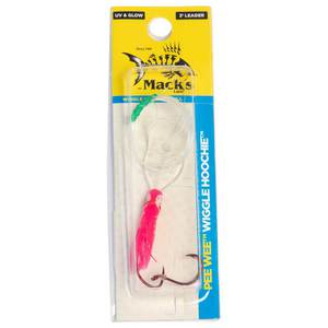 Shasta Tackle Wiggle Hoochie Rigged Squid - Pink Flamingo, 1-1/2in