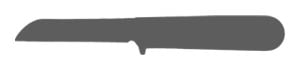 Sheepsfoot knife blade shape